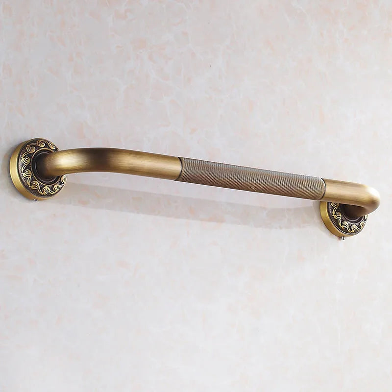 Grab Bars Antique Brass Wall Mounted 52 Cm Bathroom Safety Handles Shower Grab Bar Bathtub Handrail Home Assist Bar Grab 3721F