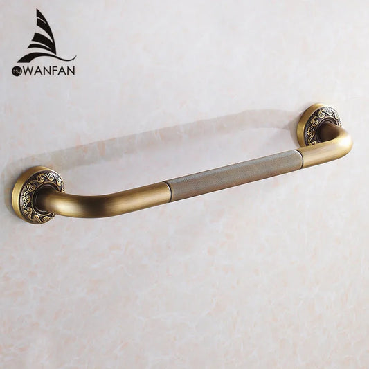 Grab Bars Antique Brass Wall Mounted 52 Cm Bathroom Safety Handles Shower Grab Bar Bathtub Handrail Home Assist Bar Grab 3721F