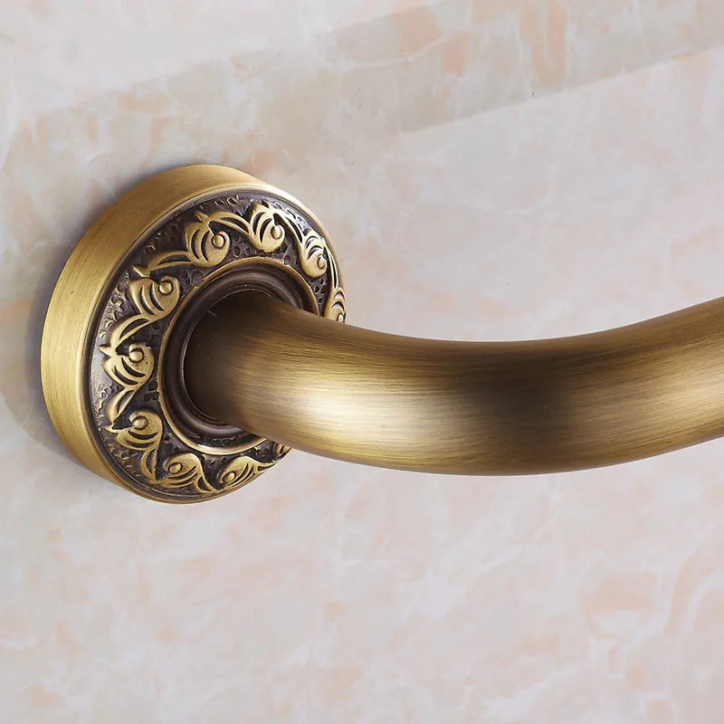 Grab Bars Antique Brass Wall Mounted 52 Cm Bathroom Safety Handles Shower Grab Bar Bathtub Handrail Home Assist Bar Grab 3721F