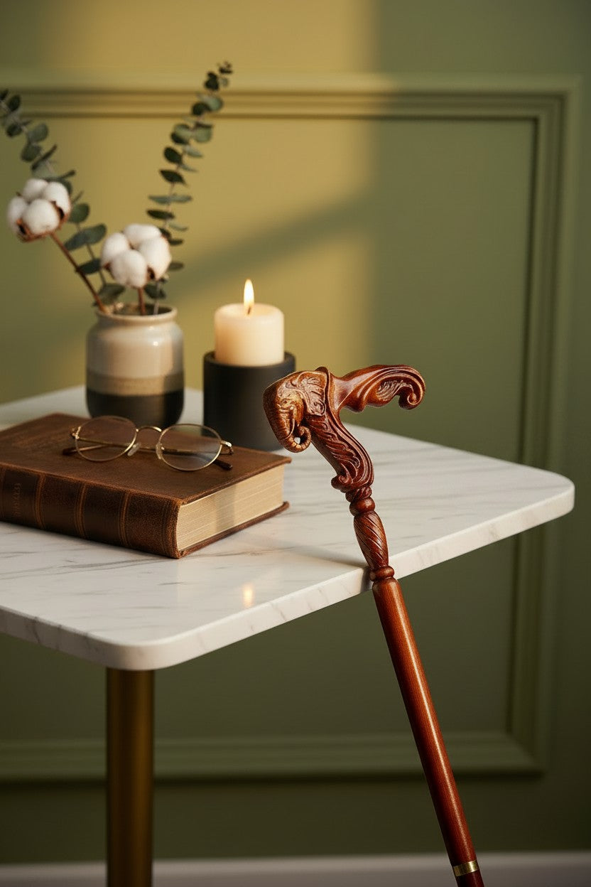 8 Styles Premium Beech Wood Elegant Walking Canes