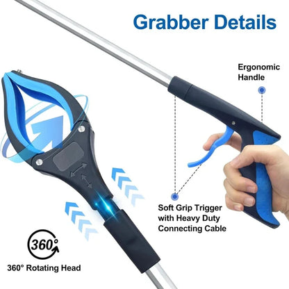 Foldable Gripper Extender Hand Tools Litter Reachers Pickers Collapsible Garbage Reacher Grabber Pick up Tools Long Handy Trash