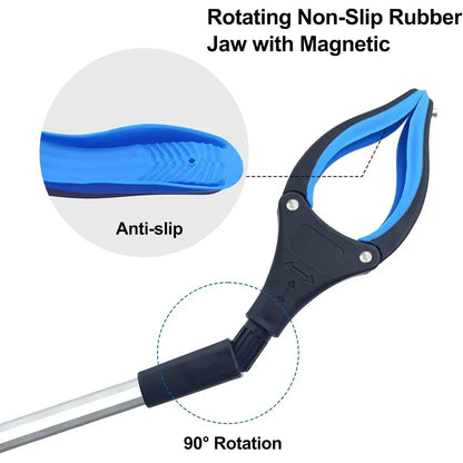 Foldable Gripper Extender Hand Tools Litter Reachers Pickers Collapsible Garbage Reacher Grabber Pick up Tools Long Handy Trash