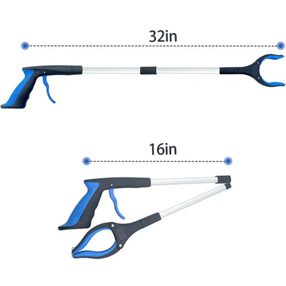 Foldable Gripper Extender Hand Tools Litter Reachers Pickers Collapsible Garbage Reacher Grabber Pick up Tools Long Handy Trash