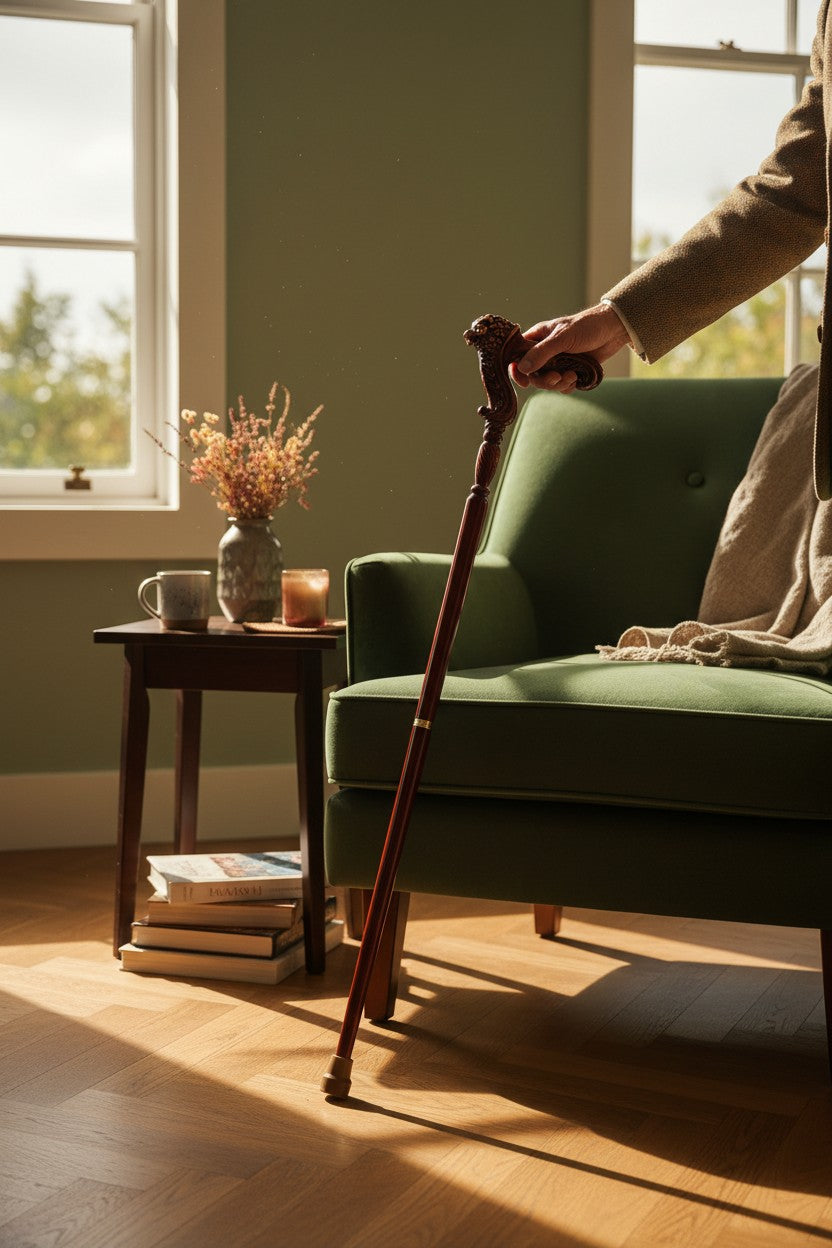 8 Styles Premium Beech Wood Elegant Walking Canes